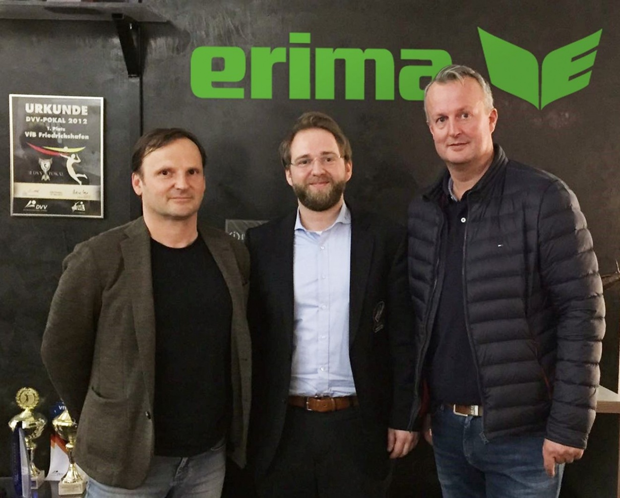 Neues Engagement im Volleyball: VfB Friedrichshafen wird ERIMA Partner