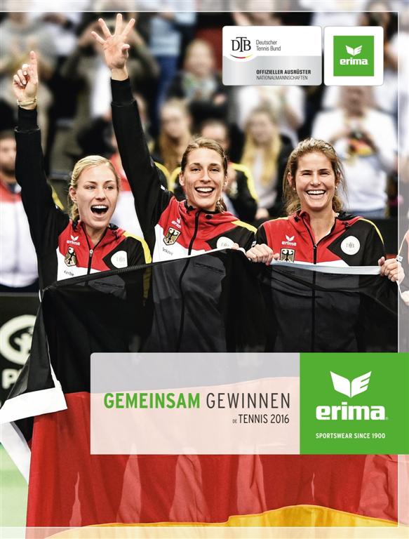 ERIMA Tennisflyer mit den Neuheiten 2016 erscheint in großer Auflage