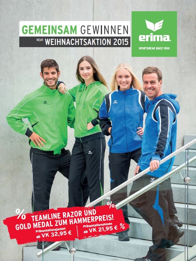 ERIMA startet Weihnachtsaktion 2015 für den Fachhandel