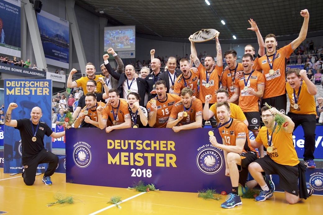 Berlin Recycling Volleys holen in ERIMA die deutsche Volleyball-Meisterschaft