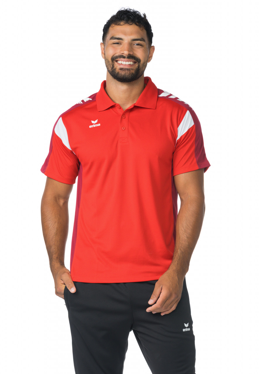 ERIMA CELEBRATE 125 Poloshirt function – rot/new bordeaux (Am Modell)