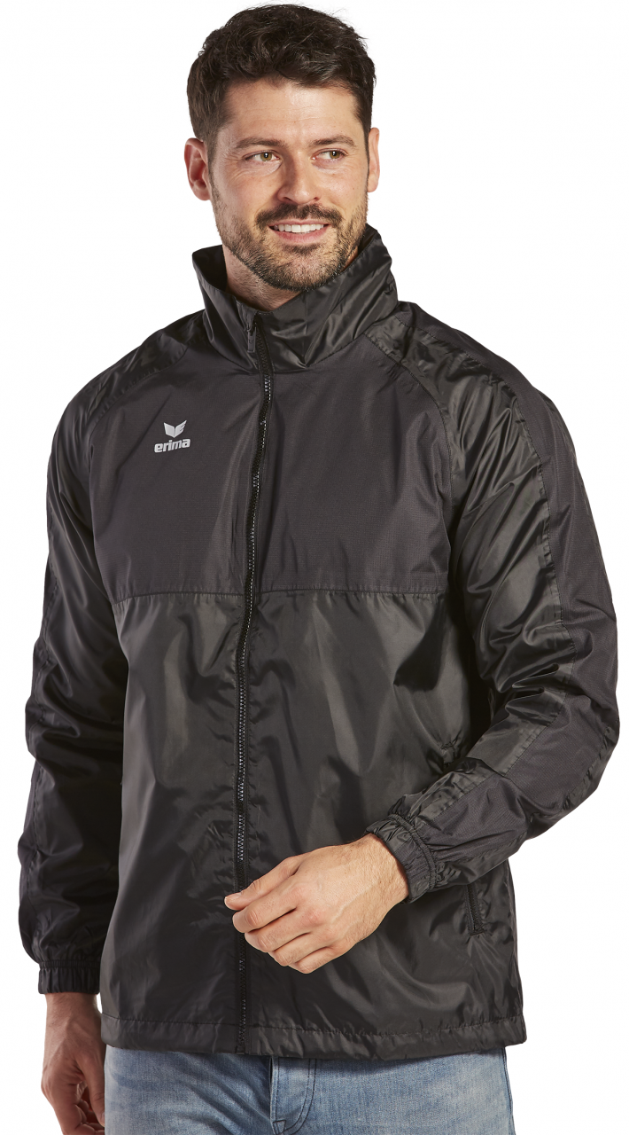 ERIMA TEAM Allwetterjacke – schwarz (Am Modell)