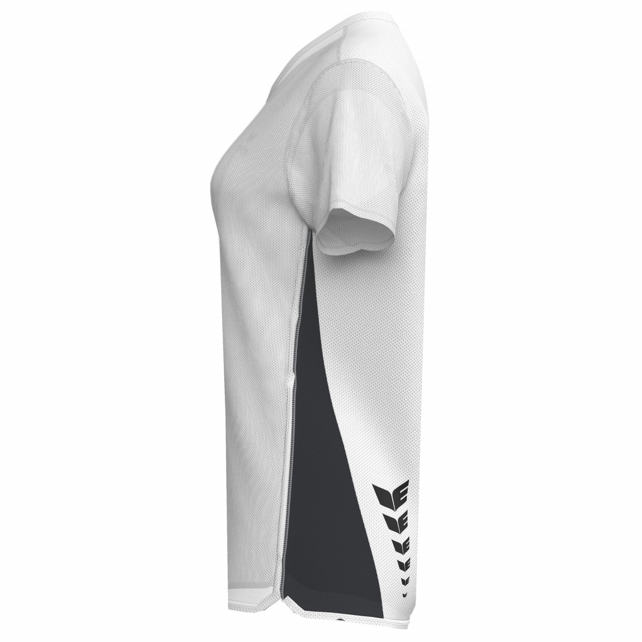 ERIMA T&F WINGS T-Shirt function – weiß/schwarz (Seite links)