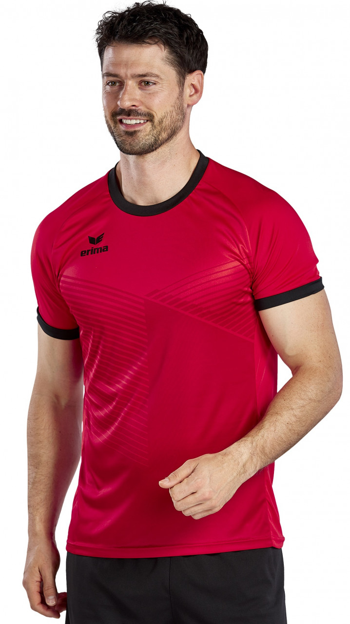 ERIMA Mantua Trikot – rot/schwarz (Am Modell)