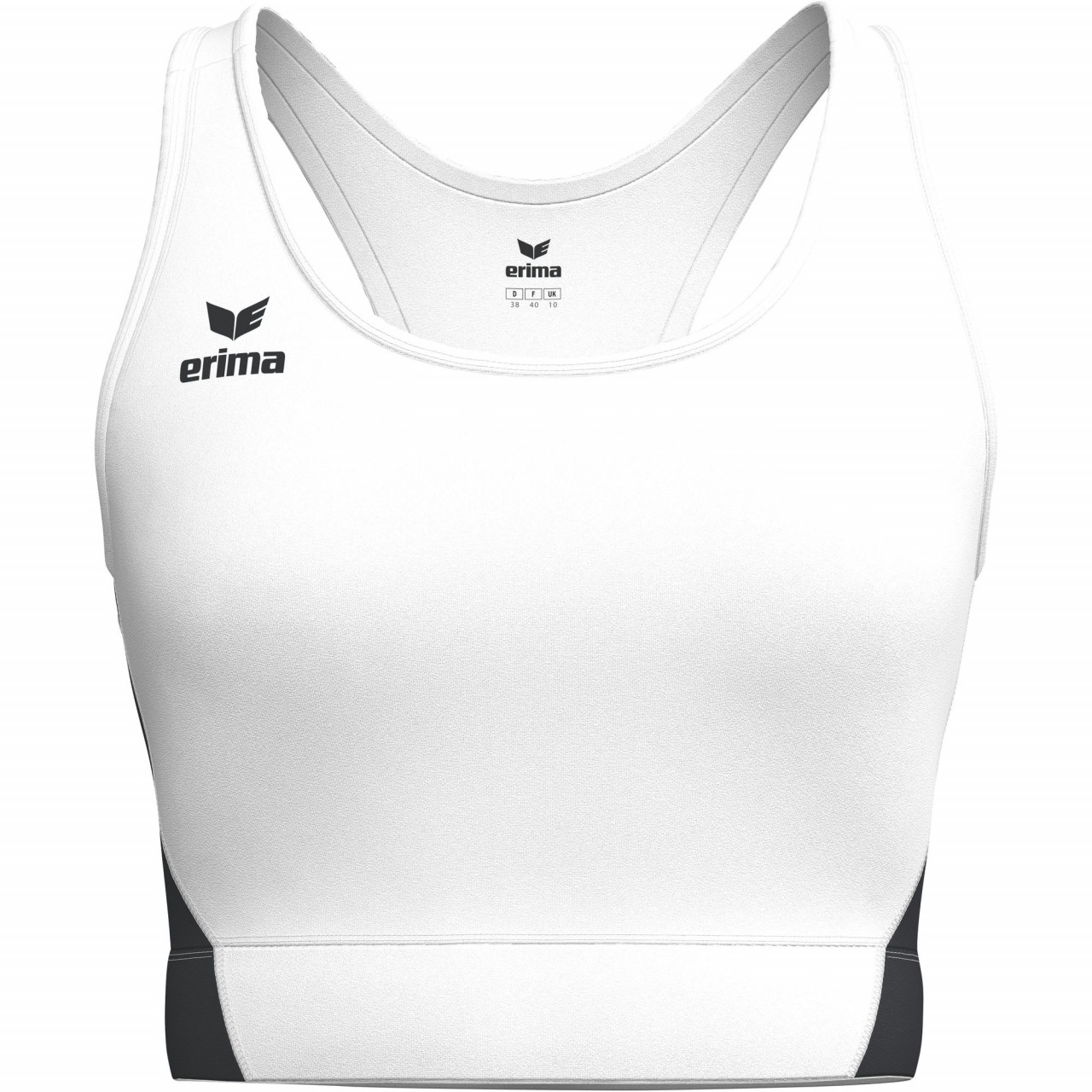 ERIMA T&F WINGS Bra – weiß/schwarz (Front)
