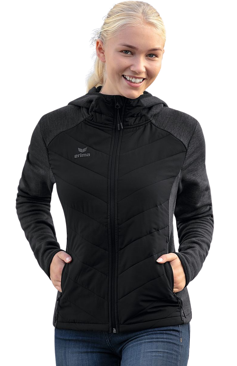ERIMA Steppjacke Function – schwarz (Am Modell)