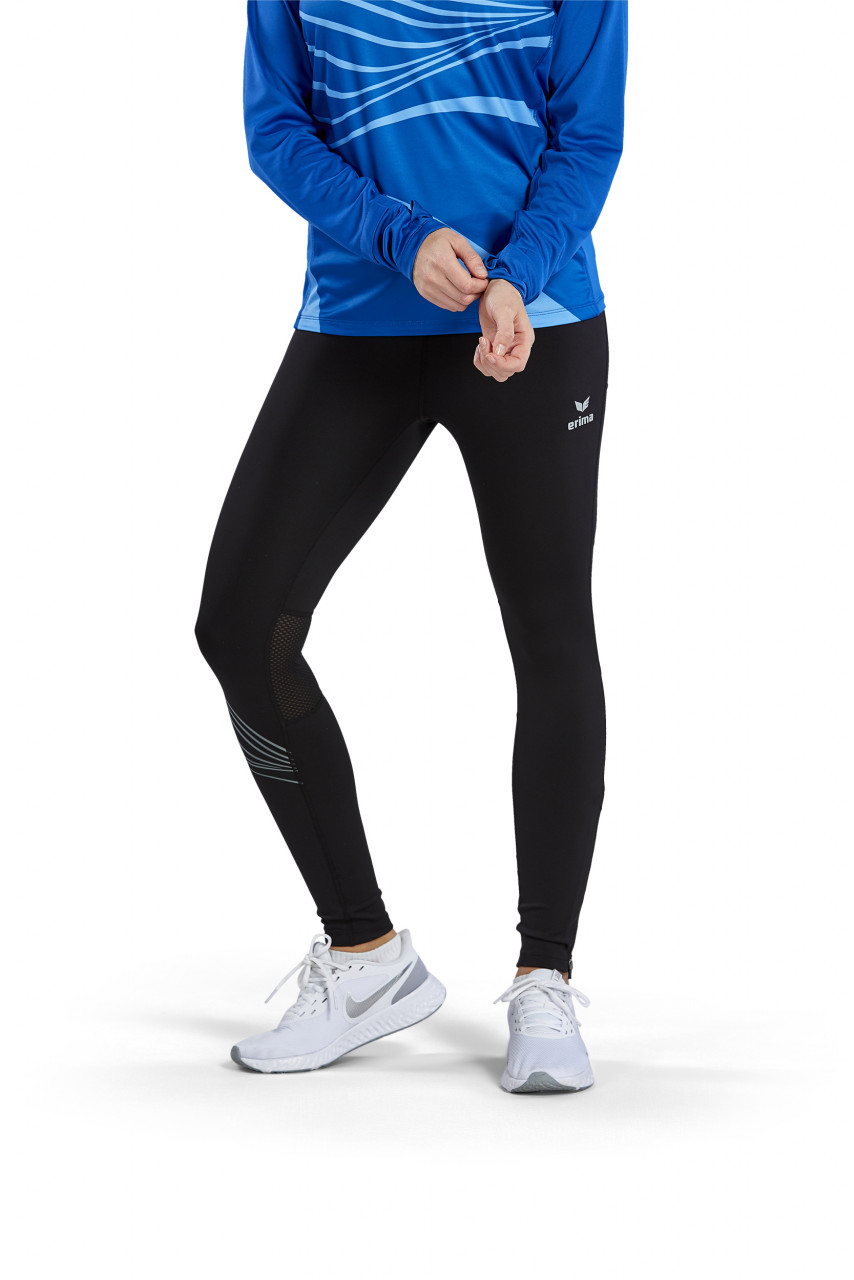 ERIMA Racing Lauftight lang – schwarz (Am Modell)