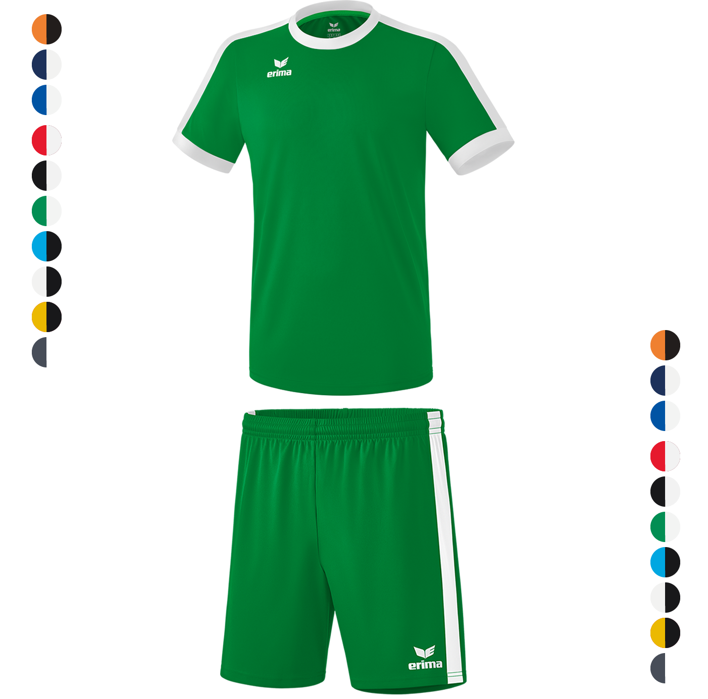 Erima Leeds Trikot - Maglia Maniche Lunghe Calcio Unisex Bambini, Tessuto Tecnico
