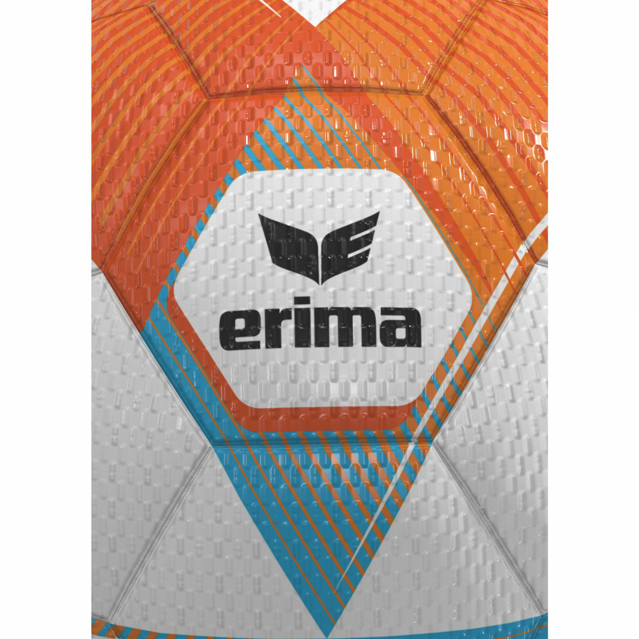 ERIMA HYBRID Lite 350 Fußball – neon orange/curacao (Gr. 5) (Rücken)