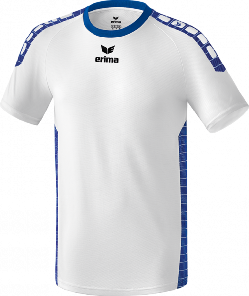 GTM Sportswear White with Green Stripe Short Sleeve Football Uniform Jersey 