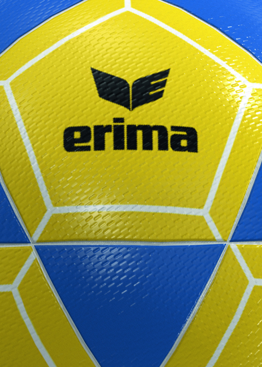 ERIMA Korfball Equal Pro – gelb/blau/weiß (Gr. 5) (Rücken)