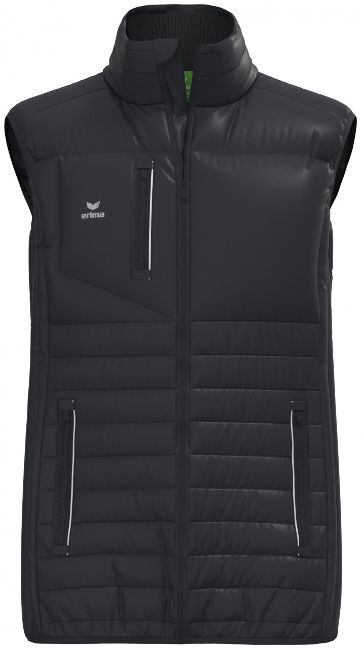 ERIMA CMPT Puffer Weste – schwarz (Front)