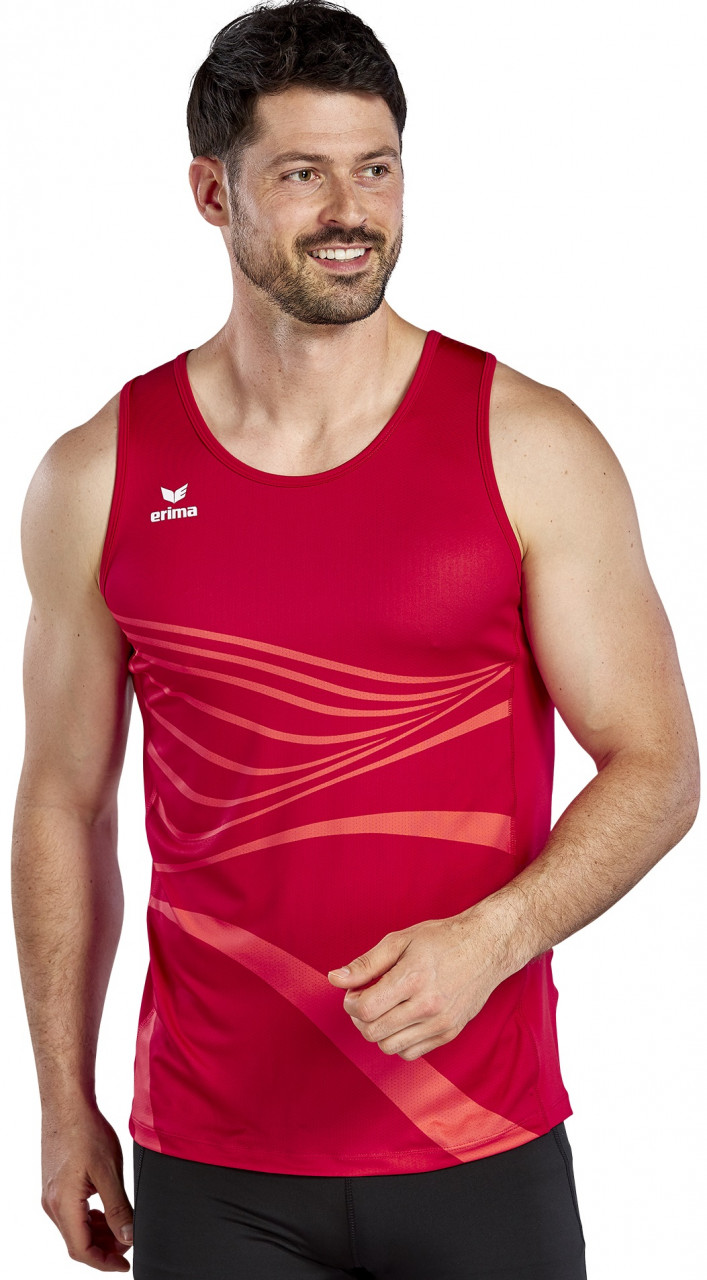 ERIMA RACING Singlet – rot (Am Modell)