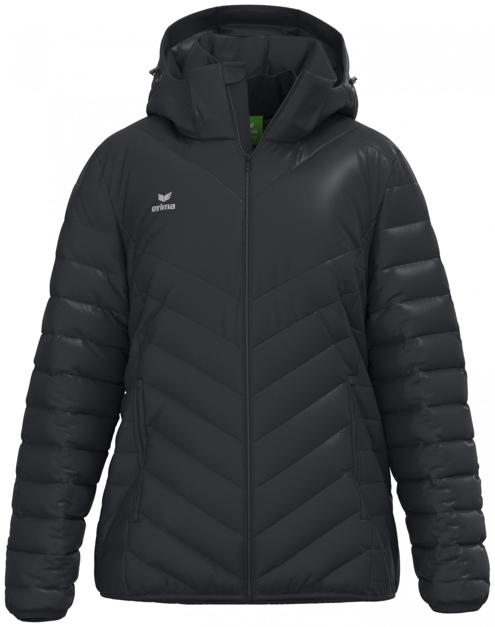 ERIMA CMPT Puffer Jacke – schwarz (Front)