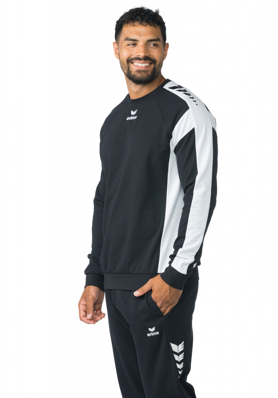 ERIMA CMPT Wings Sweatshirt GK – schwarz/weiß (Am Modell)