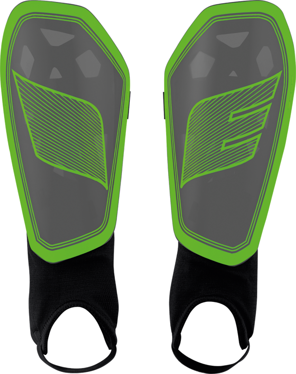 ERIMA Flex Guard Protect Schienbeinschoner – green gecko/schwarz (Front)