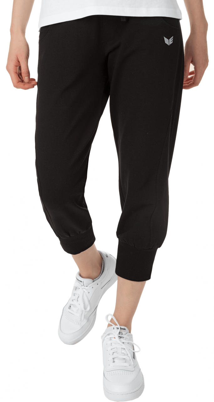ERIMA 3/4 Sweathose mit Bündchen – schwarz (Am Modell)