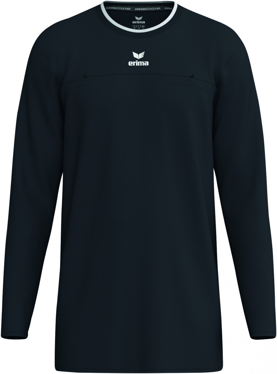 ERIMA Schiedsrichter Trikot Langarm – schwarz (Front)