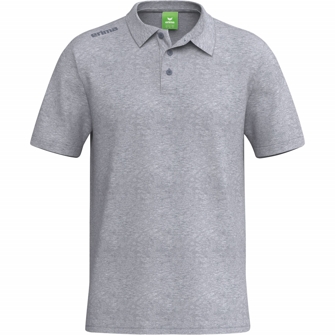 ERIMA TS Poloshirt – grau melange (Front)