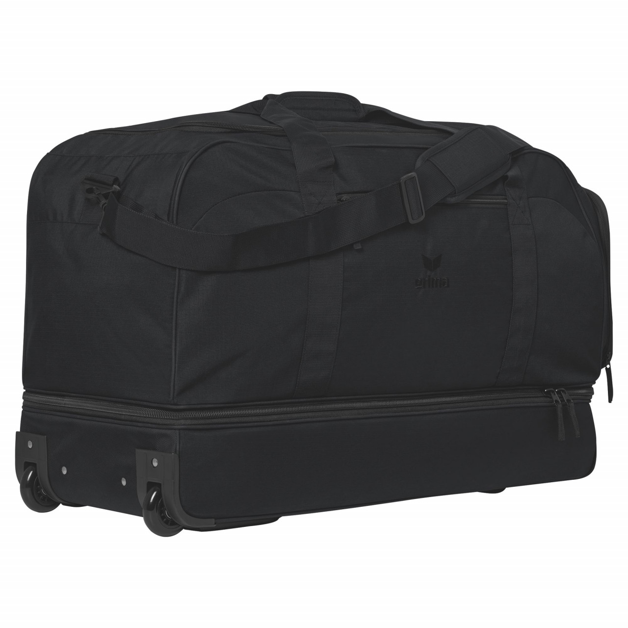 ERIMA TRAVEL LINE Trolley mit Bodenfach – schwarz (Rücken)