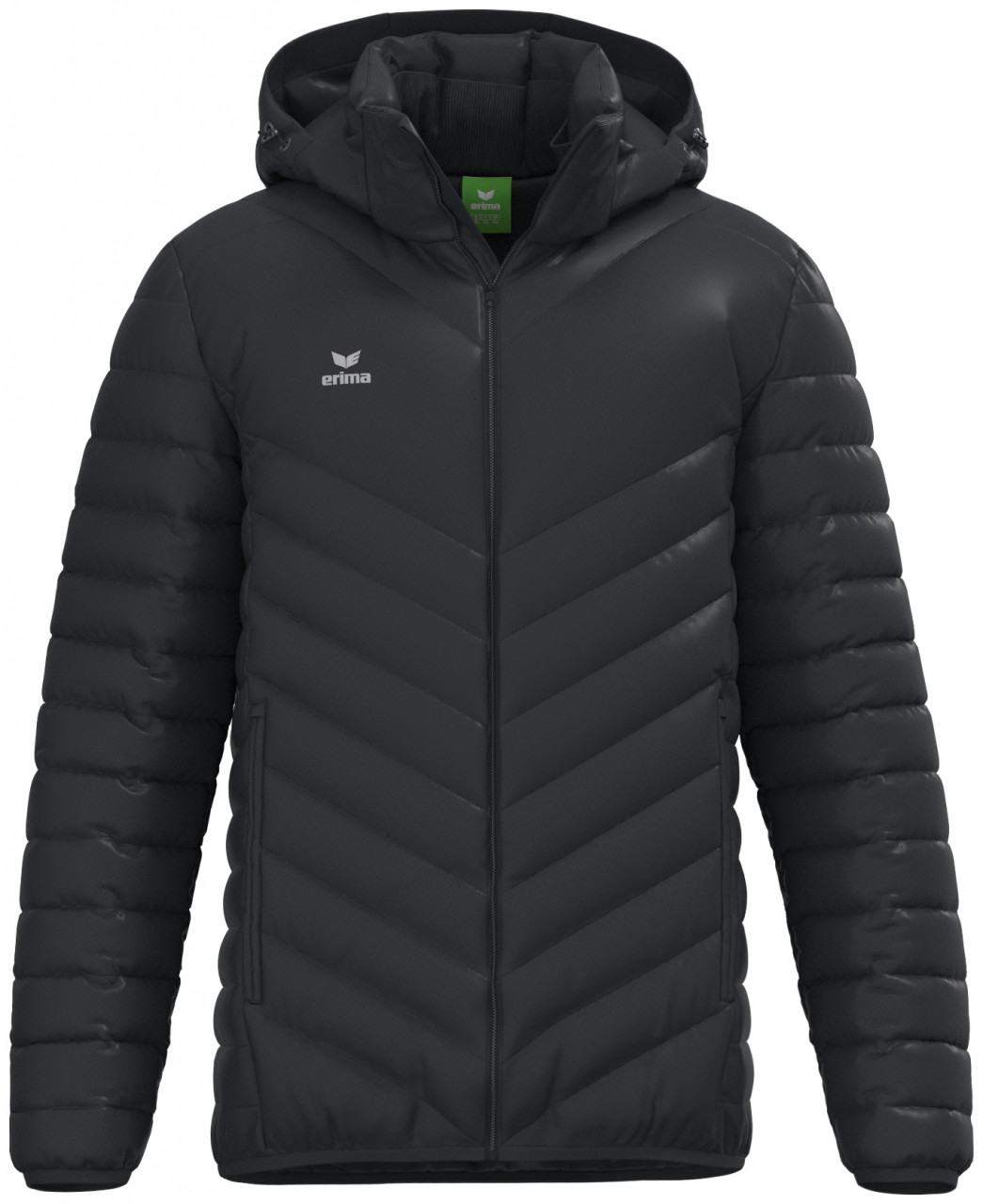 ERIMA CMPT Puffer Jacke – schwarz (Front)