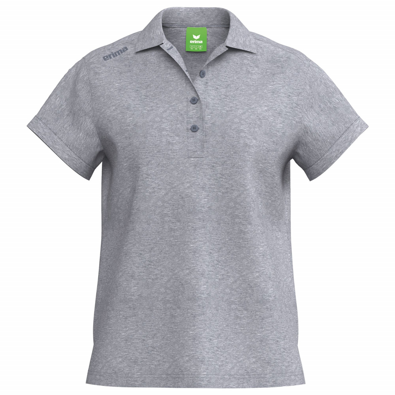 ERIMA TS Poloshirt – grau melange (Front)