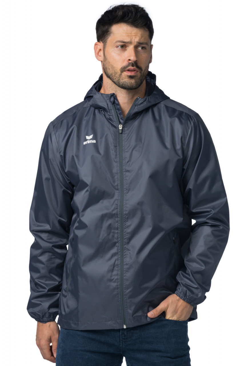 ERIMA TEAM Jacke mit abnehmbaren Ärmeln – schwarz (Am Modell)