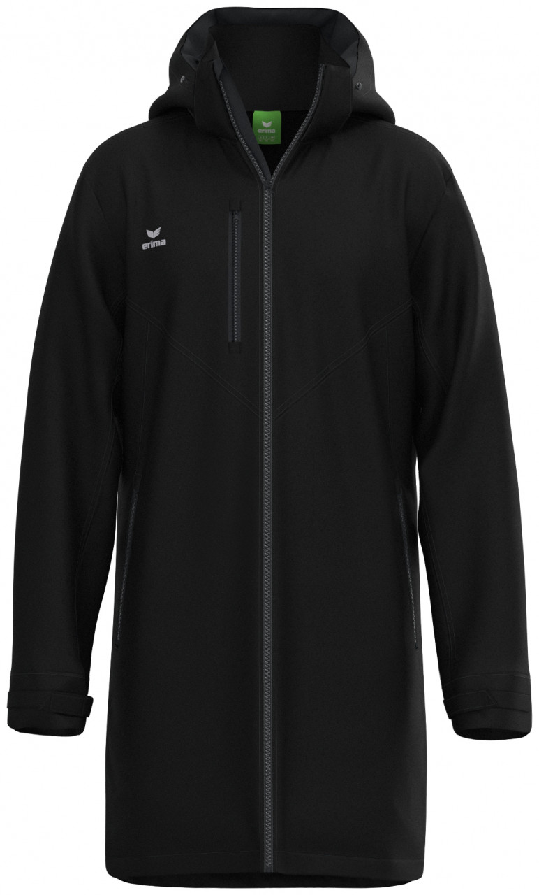 ERIMA CMPT Stadionjacke – schwarz (Front)
