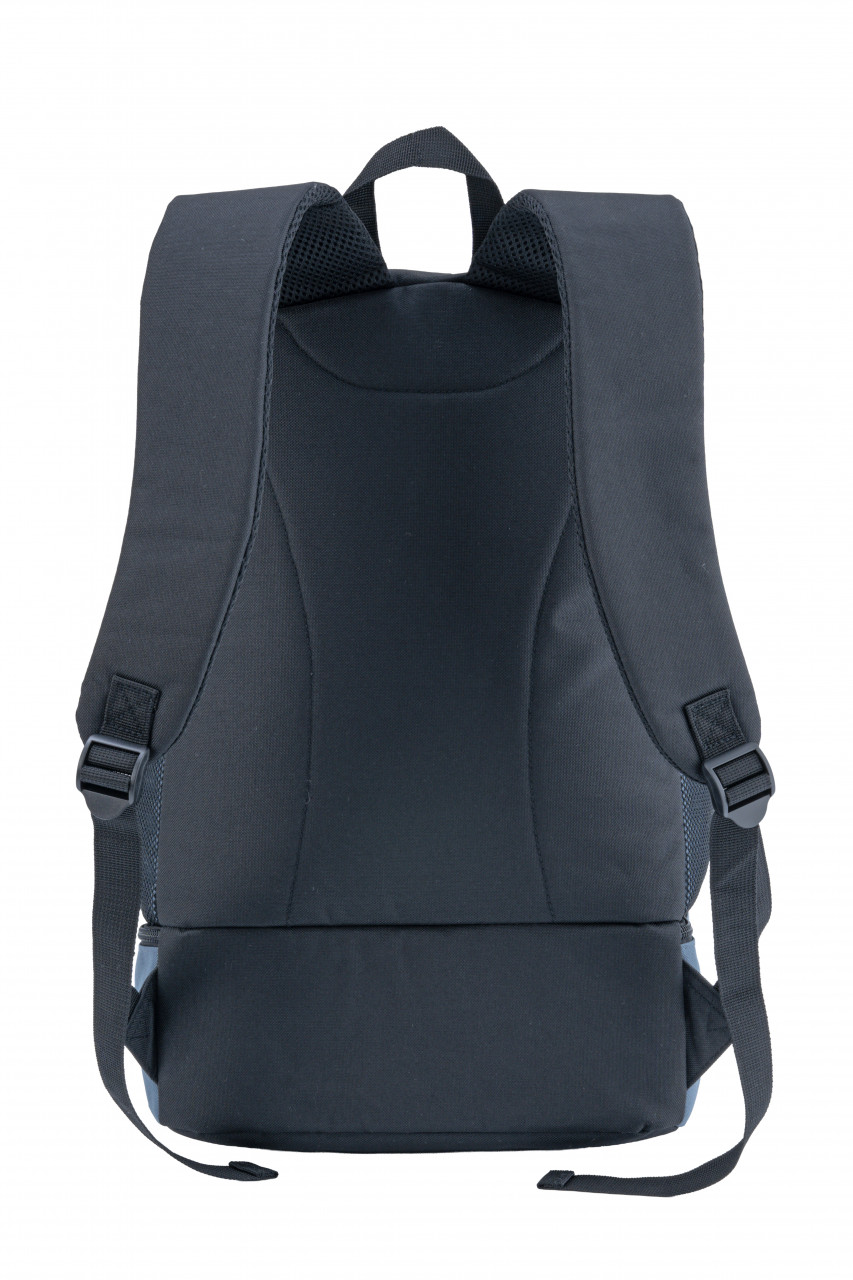 ERIMA SIX WINGS Rucksack mit Bodenfach – slate grey/schwarz (Rücken)