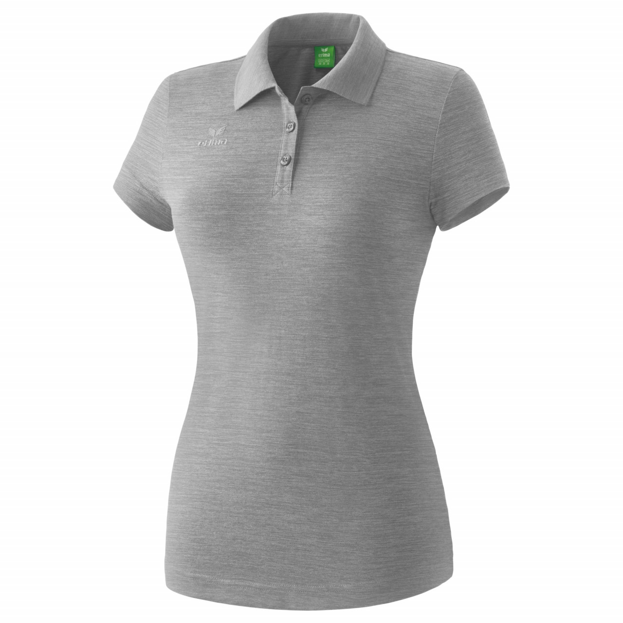 ERIMA Teamsport Poloshirt – grau melange (Front)