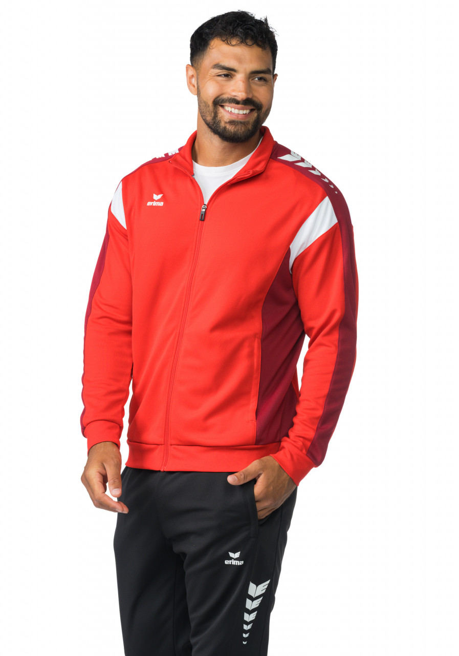 ERIMA CELEBRATE 125 Trainingsjacke – rot/new bordeaux (Am Modell)