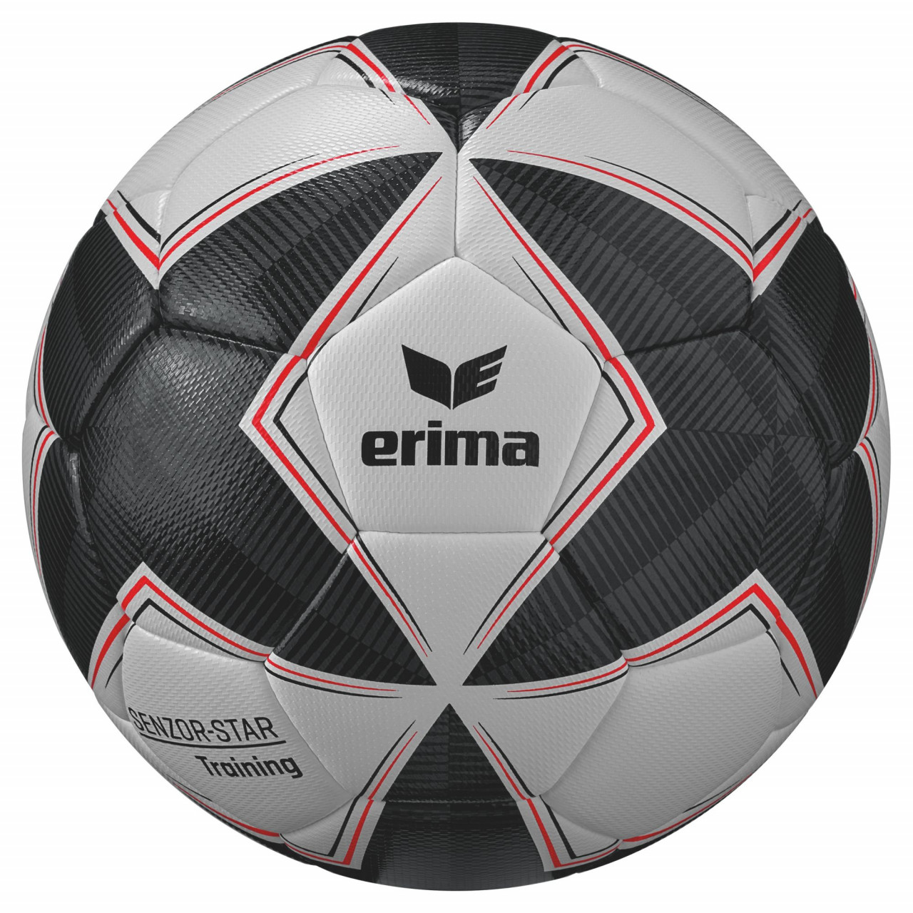 ERIMA SENZOR-STAR Training Fußball – schwarz/grau (Gr. 5) (Front)