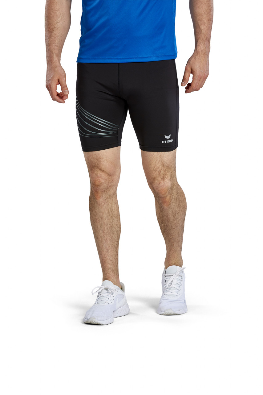 ERIMA Racing Lauftight kurz – schwarz (Am Modell)